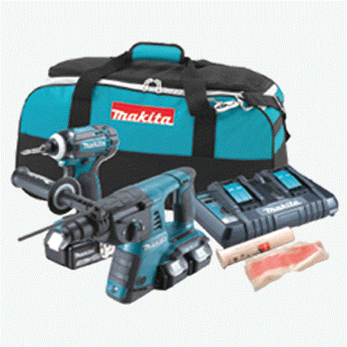 Bộ Combo máy khoan bê tông, máy vặn vít DLX2242PM1